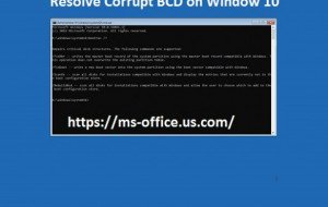 How Can I Resolve Corrupt BCD on Window 10?
