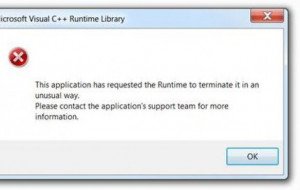 How To Resolve MS Visual C++ Runtime Library Error?