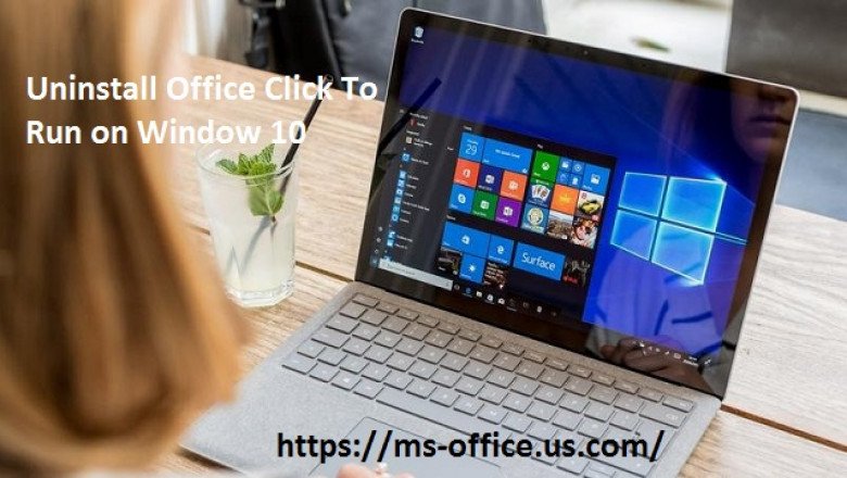 Method To Uninstall Office Click To Run on Window 10: