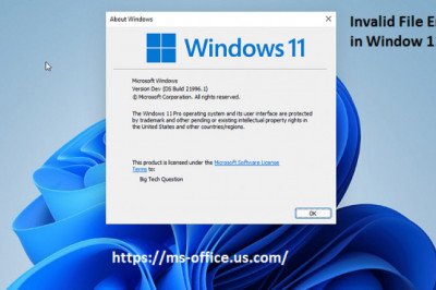 How you can Resolve Exception on Invalid File Error in Window 11?