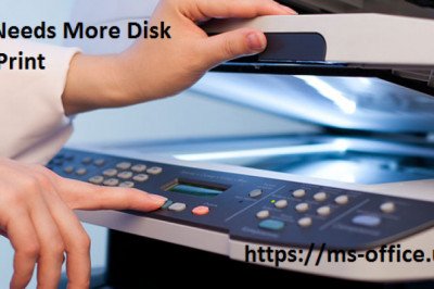 How Can I Fix If Window Needs More Disk Space To Print?