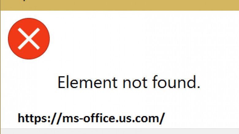 Method To Fix If Element Not Found Error in Window 10: