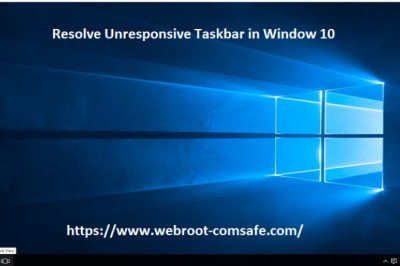How you can Resolve Unresponsive Taskbar in Window 10?