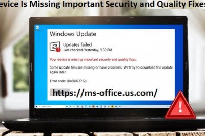 What is the Method To Fix If Your Device is Missing Important Security and Quality Fixes?