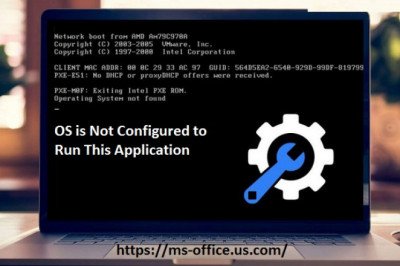 What is the Method To Fix If OS is Not Configured to Run This Application?