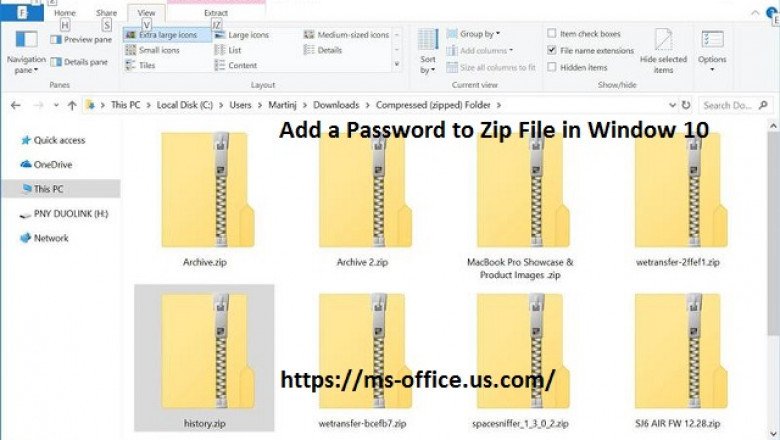 How To Add a Password to Zip File in Window 10?