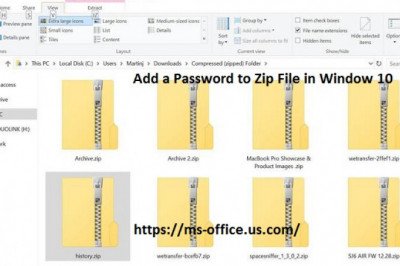 How To Add a Password to Zip File in Window 10?