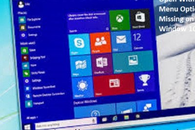 How To Fix If Open With Menu Option is Missing on Window 10?