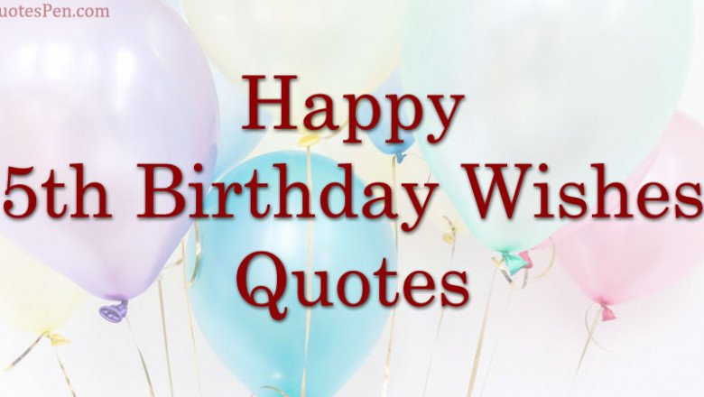 Happy 5th Birthday Wishes Quotes