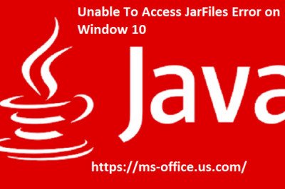 How To Fix If Unable To Access JarFiles Error on Window 10?