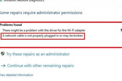 How To Resolve If Network Cable Is Not Properly Plugged in or Broken Error?