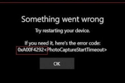 How You Can Resolve Camera Error Code 0xa00f4292 on Window 10?