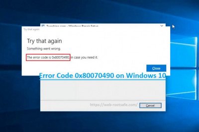 What is the Method To Resolve Error Code 0x80070490 on Windows 10?