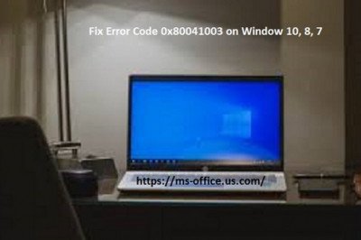 What is the Method to Fix Error Code 0x80041003 on Window 10, 8, 7?