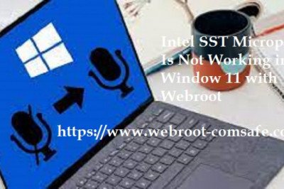 How Do I Fix If Intel SST Microphone Is Not Working in Window 11 with Webroot?