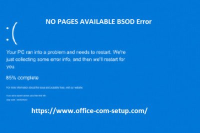 How To Resolve If NO PAGES AVAILABLE BSOD Error?