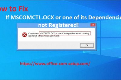 If MSCOMCTL.OCX or one of its Dependencies not Registered! How to Fix it?