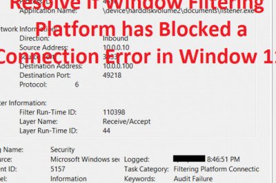 Fixed - Window Filtering Platform has Blocked a Connection Error