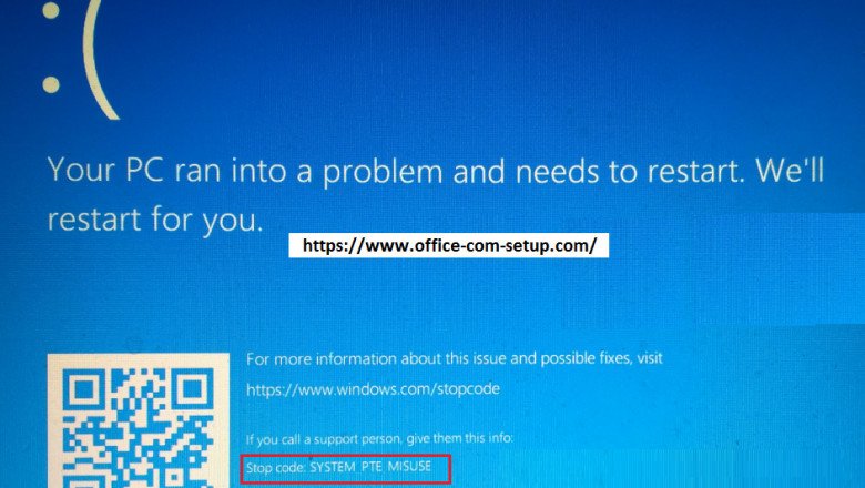 Method To Resolve If SYSTEM PTE MISUSE BSoD Error in Window 10