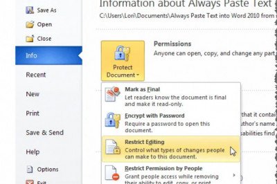 Method To Resolve If Microsoft Word Won’t Edit Documents