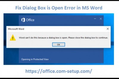 Method to Resolve Dialog Box is Open Error in MS Word