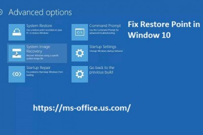 How You Can Fix Restore Point in Window 10?