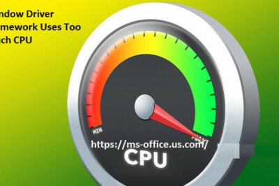 How to Resolve If Window Driver Framework Uses Too Much CPU?