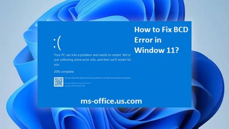 How Do I Fix BCD Error in Window 11 ?