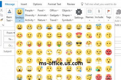 How you can insert an emoji in Outlook mail?