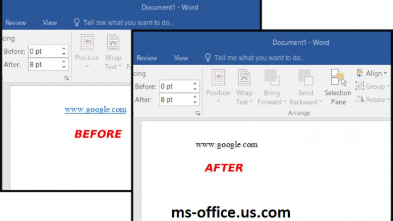 How Can I remove links in Word?