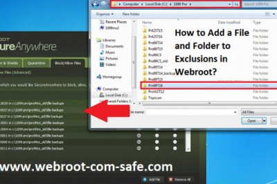How Can I Add a File and Folder to Exclusions in Webroot?