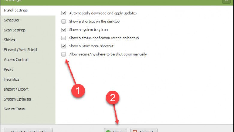 How can i temporarily disable Webroot antivirus?