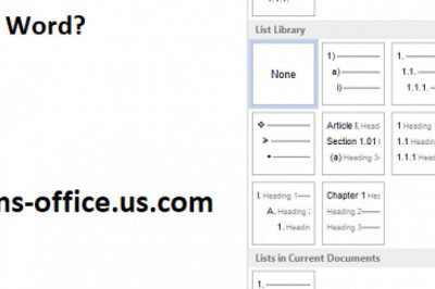 What is the Way to make a list in Word?
