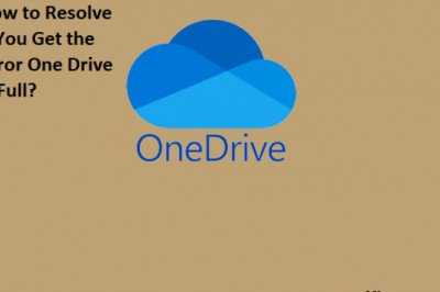 How Do I Resolve If You Get the Error One Drive is Full?