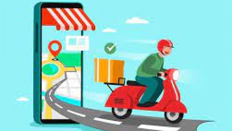 How do I start the on-demand courier delivery app?
