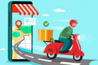 How do I start the on-demand courier delivery app?