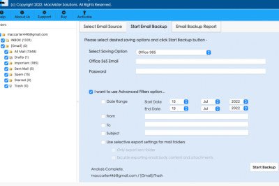 How to Save Gmail Email in Bulk to Office 365 on Mac?