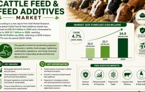 Cattle Feed &amp; Feed Additives market was valued at USD 22.5 billion in 2025