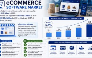 eCommerce software market size was valued at USD 12.5 billion in 2025