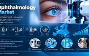 Europe Ophthalmology Market was valued at USD 13.3 billion in 2025