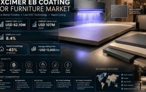 Excimer EB Coating for Furniture Market Size to Reach USD 107 Million by 2034 | CAGR 8.4% | Market Size, Share, Growth, Forecast &amp; Outlook