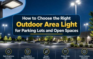 How to Choose the Right Outdoor Area Light for Parking Lots and Open Spaces