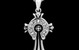 Gothic Silver Jewelry Trends Featuring a chrome hearts necklace
